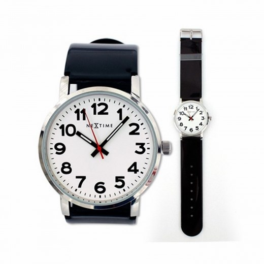 NeXtime Watch Time - Zegarek na rękę - Station home-form-pl bialy biurowy