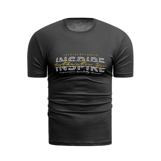 Wyprzedaż koszulka t-shirt  INSPIRE- czarny  Risardi XXL 