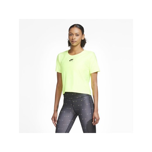 Damska koszulka z krótkim rękawem do biegania Nike Air - Żółć Nike XS wyprzedaż Nike poland