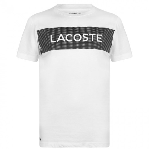 Lacoste Rubber Logo T Shirt Lacoste L Factcool