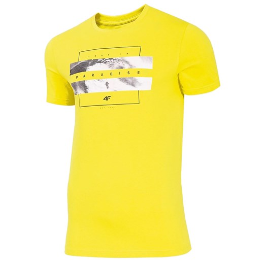 Koszulka T-shirt 4F TSM035A - żółty (H4L20-TSM035A-71S) 3XL okazja Military.pl