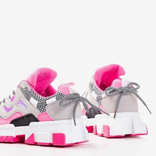 Neonowe różowe sportowe buty damskie Crazy - Obuwie Royalfashion.pl 36 royalfashion.pl