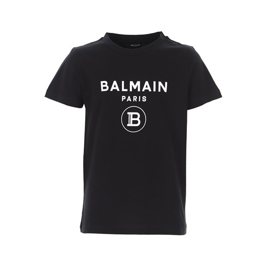 T-shirt chłopięce czarny BALMAIN 