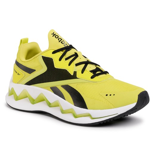 Buty sportowe męskie na wiosnę żółte sznurowane 