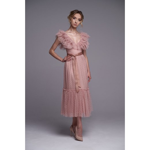 Różowa sukienka Ella Boutique tiulowa 