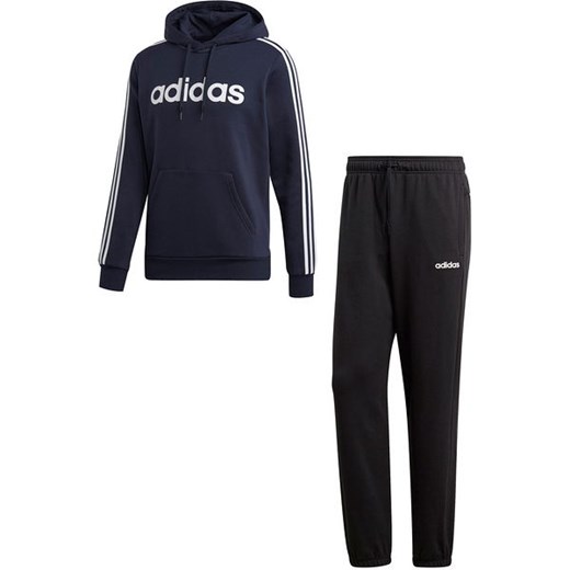 Komplet dresowy męski Essentials 3-Stripes Adidas (granat/czerń) XL SPORT-SHOP.pl promocyjna cena