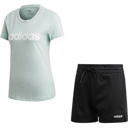 Komplet damski Essentials Adidas (green tint/white/black) XS okazja SPORT-SHOP.pl