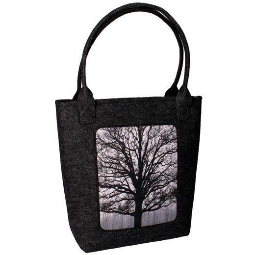 Shopper bag z filcu w stylu boho 