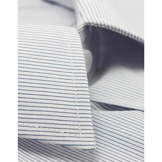 Koszula biała w paski 54 182/188 dł. klasyczna krzysztof  elegancki