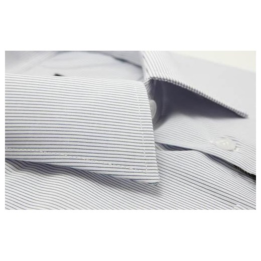 Koszula biała w paski 54 182/188 dł. klasyczna krzysztof bialy bawełniane