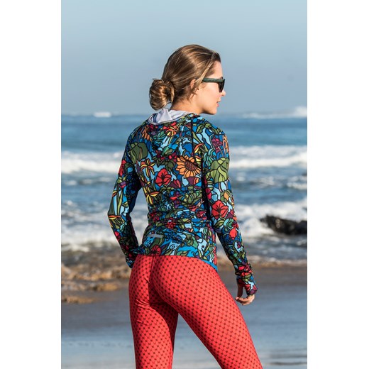Bluza damska Nessi Sportswear w abstrakcyjnym wzorze 