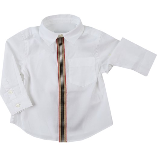 Burberry Koszule Niemowlęce dla Chłopców, biały, Bawełna, 2019, 12 M 18M 2Y 6M Burberry 6M RAFFAELLO NETWORK