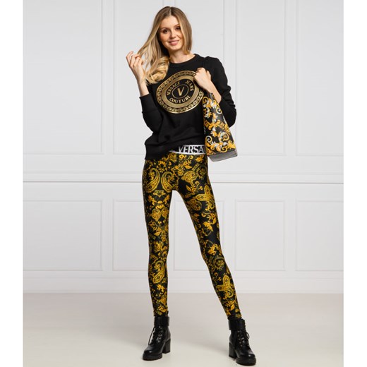 Spodnie damskie Versace Jeans w kwiaty