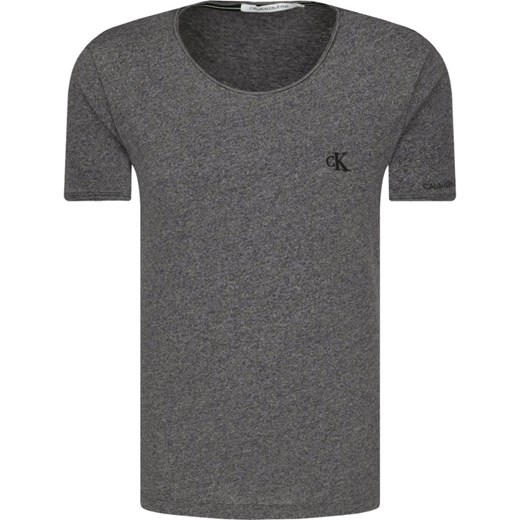 T-shirt męski Calvin Klein bez wzorów casual z krótkimi rękawami 