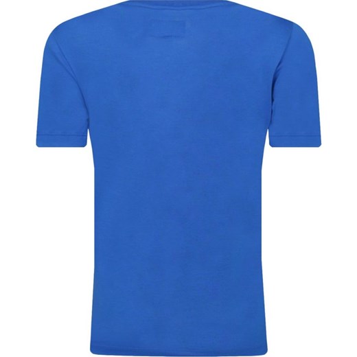 T-shirt chłopięce niebieski Emporio Armani z nadrukami 