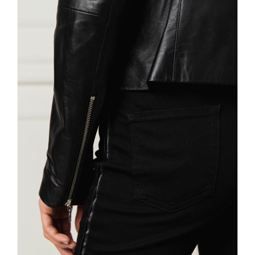 Hugo Skórzana kurtka Lurana | Slim Fit S promocja Gomez Fashion Store