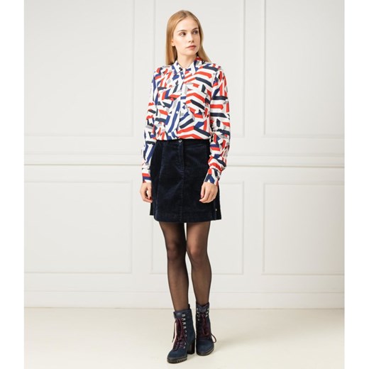 Spódnica Tommy Hilfiger ze sztruksu mini 