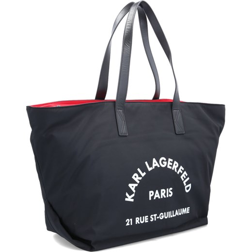Shopper bag Karl Lagerfeld młodzieżowa duża na ramię bez dodatków 