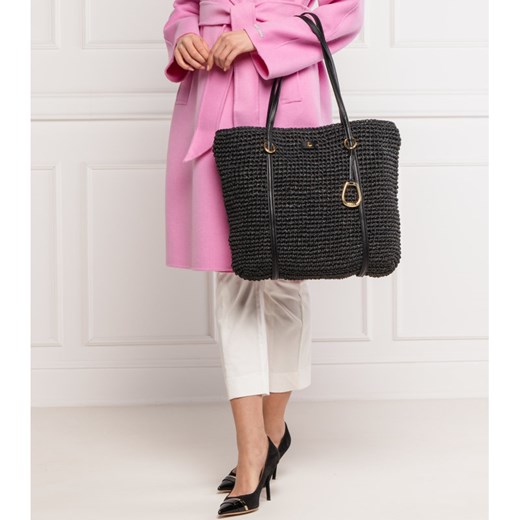 Shopper bag Ralph Lauren na ramię bez dodatków elegancka 