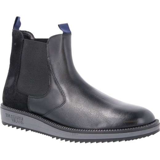 Buty zimowe męskie Trussardi Jeans casual bez zapięcia