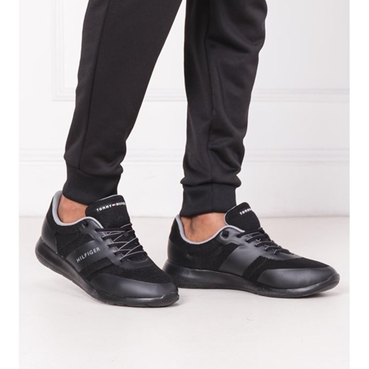 Buty sportowe męskie Tommy Hilfiger czarne jesienne sznurowane 