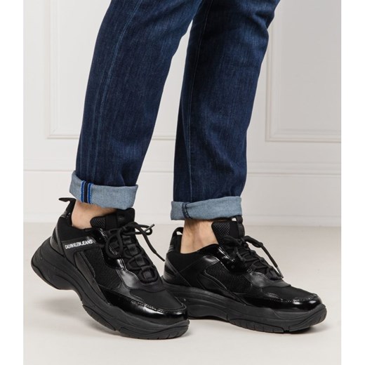 Buty sportowe męskie Calvin Klein skórzane sznurowane 