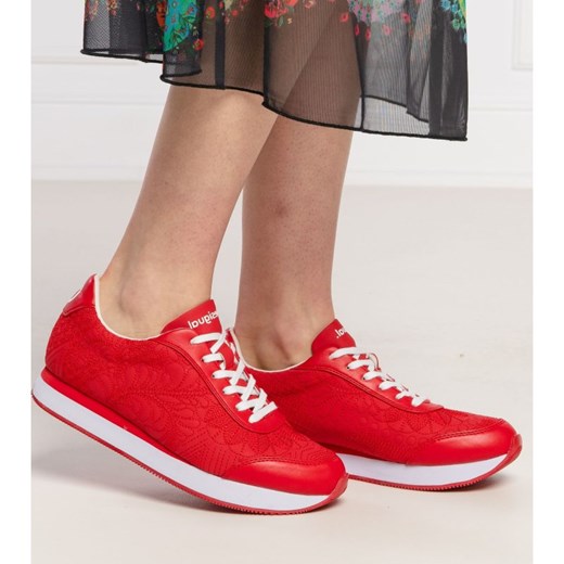 Buty sportowe damskie Desigual sneakersy wiosenne sznurowane na płaskiej podeszwie 