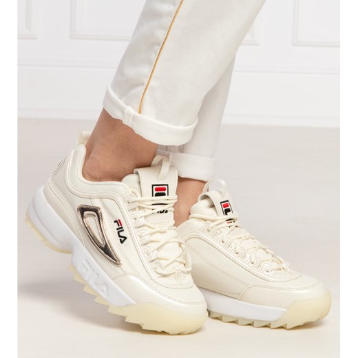 Buty sportowe damskie Fila sneakersy sznurowane na platformie 