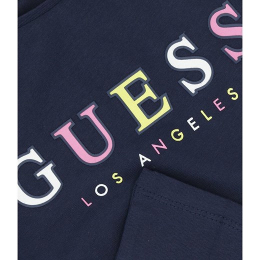 T-shirt chłopięce Guess z napisem z krótkim rękawem 