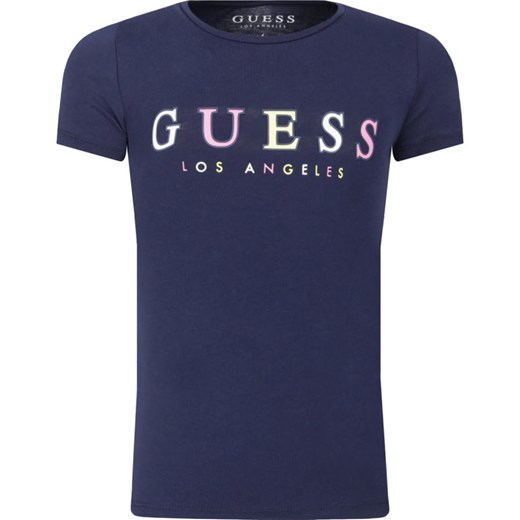 T-shirt chłopięce Guess z krótkim rękawem z napisem 