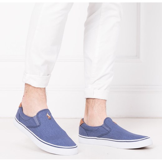 Trampki męskie Polo Ralph Lauren granatowe bez zapięcia