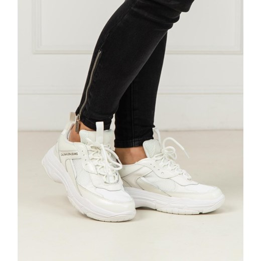 Buty sportowe damskie Calvin Klein sneakersy sznurowane wiosenne 