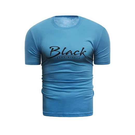 Wyprzedaż koszulka t-shirt  Black 0005 - niebieski Risardi M promocyjna cena Risardi
