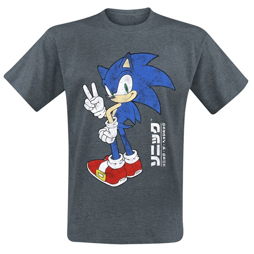 Sonic The Hedgehog - Victory - T-Shirt - odcienie ciemnoszarego XL EMP