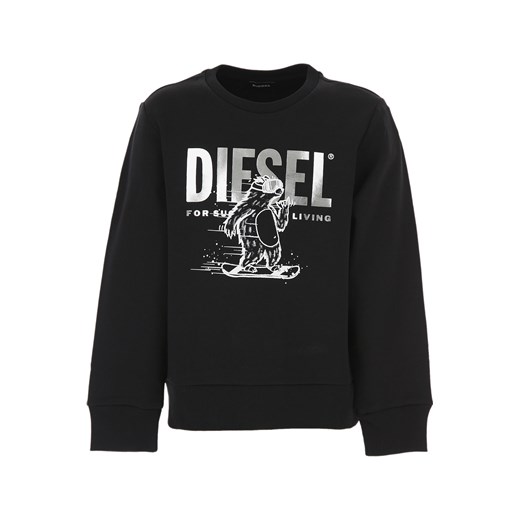 Diesel Bluzy Dziecięce dla Chłopców, czarny, Bawełna, 2019, 10Y 12Y 14Y 16Y 4Y 6Y 8Y Diesel 8Y RAFFAELLO NETWORK