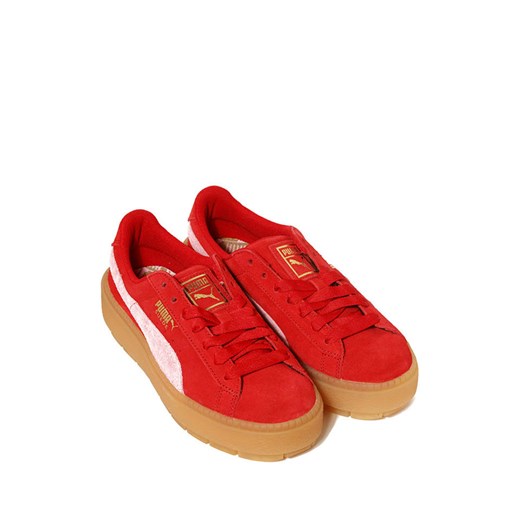 Skórzane sneakersy "Platform Trace" w kolorze czerwonym Puma 36 Limango Polska
