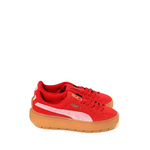 Skórzane sneakersy "Platform Trace" w kolorze czerwonym Puma 39 Limango Polska