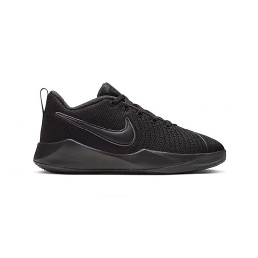 Buty sportowe damskie Nike sznurowane płaskie wiązane czarne skórzane 