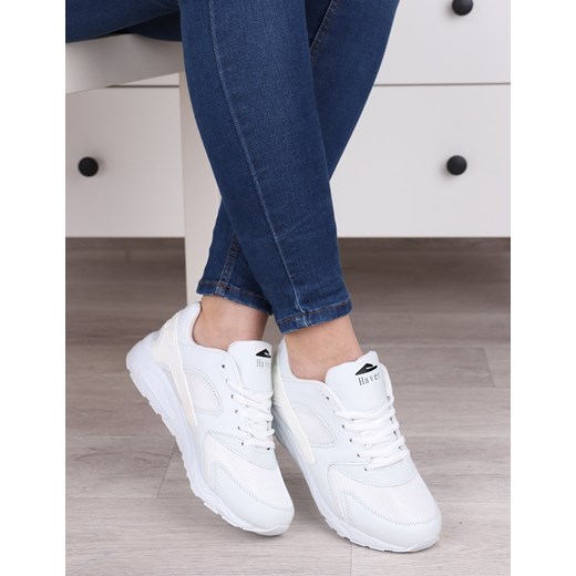 Lekkie białe sportowe buty damskie - Obuwie A203 Damle 40 promocja lubimysport.pl