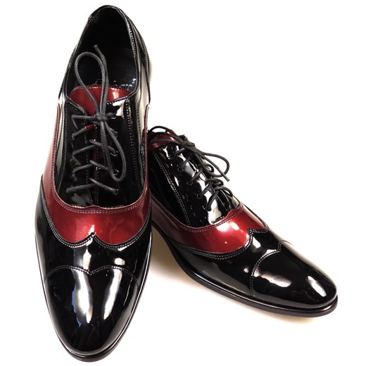 Czarno-bordowe buty wizytowe T99 Modini Moda Męska 46 Modini okazyjna cena