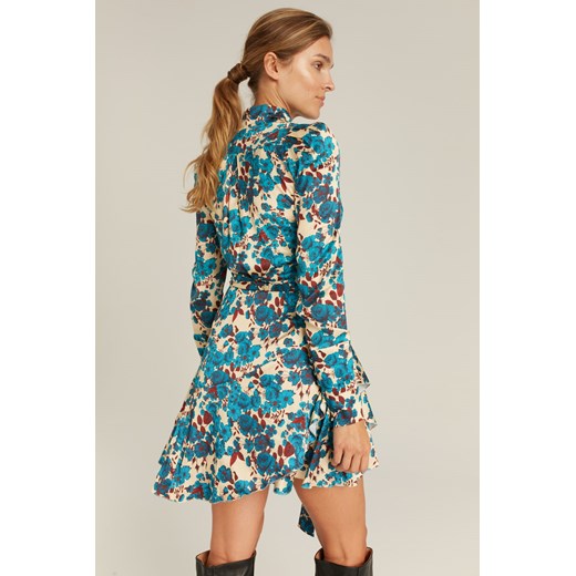 Elegancka sukienka w kwiaty CALI - 34 Bizuu Bizuu