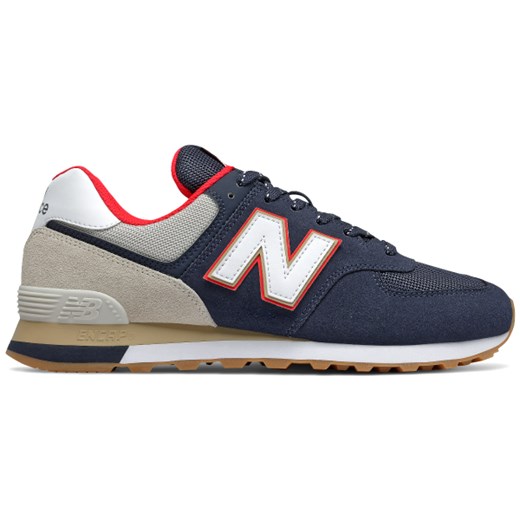 Buty sportowe męskie New Balance sznurowane z zamszu