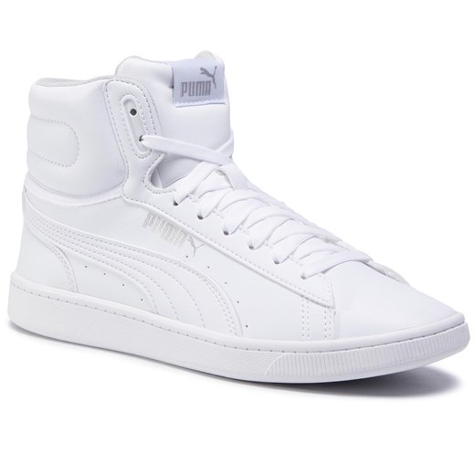 Sneakersy PUMA - Vikky V2 Mid Sl Jr 370619 04  White/White/Silver/Gray 38 eobuwie.pl