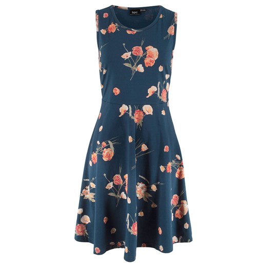 Sukienka z dżerseju bez rękawów, w kwiatowy deseń | bonprix Bonprix 44/46 bonprix