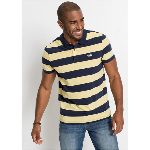 Shirt polo z małym haftem, krótki rękaw | bonprix Bonprix 56/58 (XL) bonprix wyprzedaż