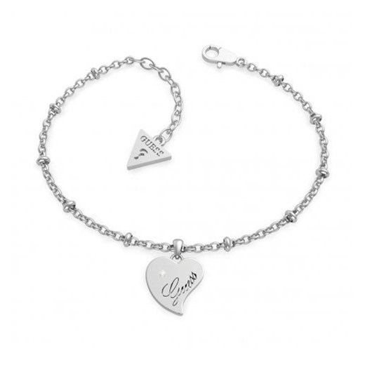 Biżuteria Guess damska bransoletka srebrna serce UBB79009-L  otozegarki