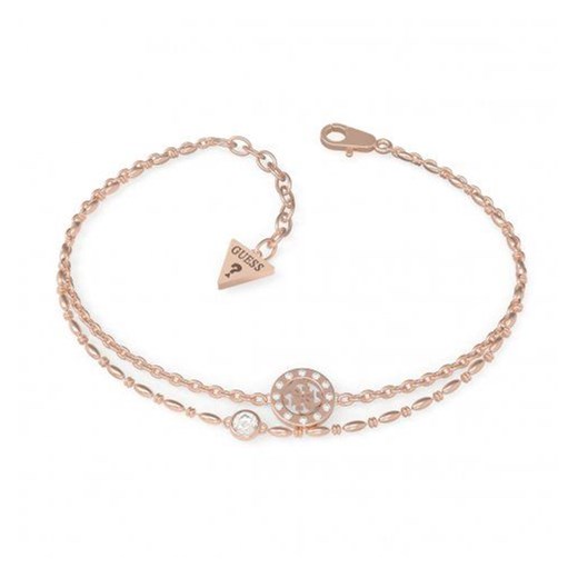 Biżuteria Guess damska bransoletka różowe złoto logo UBB79034-S  otozegarki