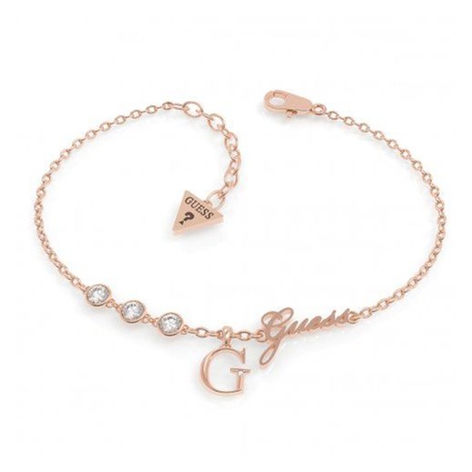 Biżuteria Guess damska bransoletka różowe złoto G logo UBB79040-S  otozegarki