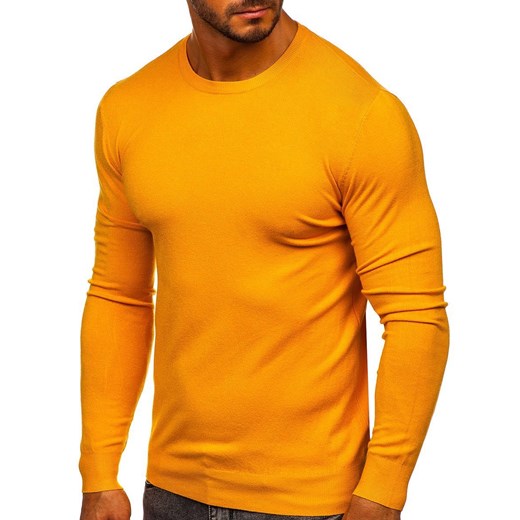 Żółty sweter męski Denley YY01 2XL okazyjna cena Denley