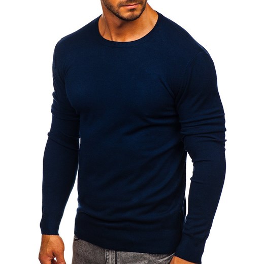Granatowy sweter męski Denley YY01 L wyprzedaż Denley